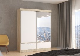 Garderobna omara z drsnimi vrati Ester z 1 ogledalom