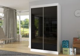 Garderobna omara z drsnimi vrati Rodson - 120 cm