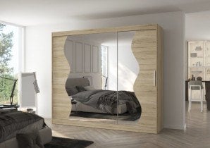 ADRK - Garderobna omara z drsnimi vrati Sharon - 250 cm