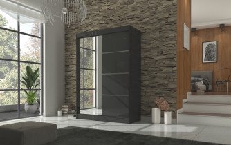 Garderobna omara z drsnimi vrati Gilton - 150 cm