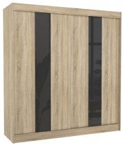 Hrast/črna SW-KAR-S+BL-200+A424 