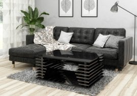 Klubska miza Ossake - sijaj