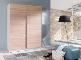 Garderobna omara z drsnimi vrati Alando 4 - hrast