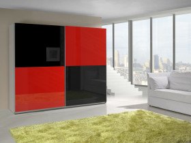 Lux 16 - Bela/rdeča sijaj + črna sijaj