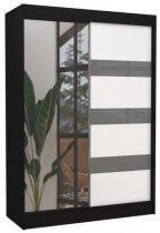 Črna/Bela + siva lacobel