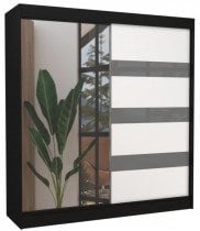 Črna/Bela + siva lacobel