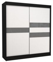 Črna/Bela + siva lacobel