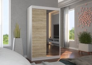 ADRK - Garderobna omara z drsnimi vrati Rewena - 120 cm
