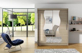 ADRK - Garderobna omara z drsnimi vrati Renzo - 150 cm
