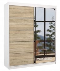 Bela/Sonoma hrast SW-CAR-W+S-180+A359