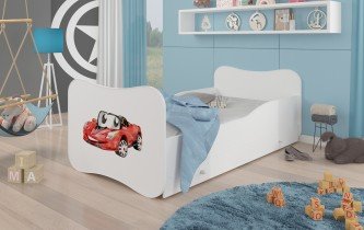 ADRK - Otroška postelja Gonzalo grafika - 80x160 cm s predalom