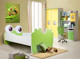 Otroška postelja Žabica - 70x140 cm