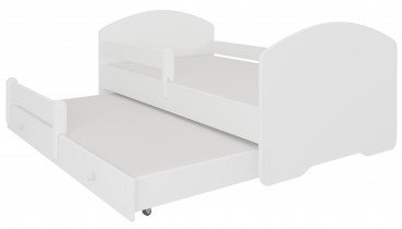 ADRK - Otroška postelja Pepe II z dodatnim ležiščem - 70x140 cm z ograjico
