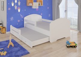 ADRK - Otroška postelja Pepe II z dodatnim ležiščem - 80x160 cm z ograjico