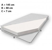 ADRK - Otroška postelja Casimo II z dodatnim ležiščem - 80x160 cm