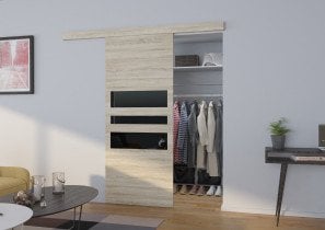 Drsna medsobna vrata Alena 90 - sonoma hrast