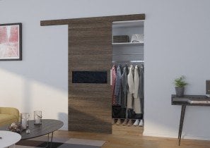 Drsna medsobna vrata Klara 90 - pepel