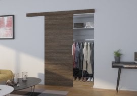 Drsna medsobna vrata Pixi 96 - pepel