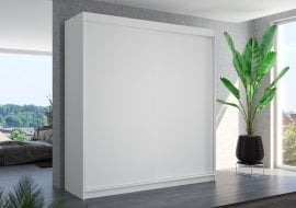 ADRK - Garderobna omara z drsnimi vrati Terecia - 200 cm - white