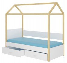 ADRK - Otroška postelja Otello - 80x180 cm - bor/bela 