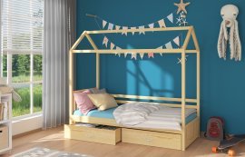 Otroška postelja Rose - 80x180 cm - naravni bor 