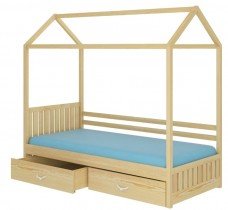 ADRK - Otroška postelja Rose - 90x200 cm - naravni bor