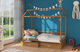 ADRK - Otroška postelja Rose z ograjico - 80x180 cm 