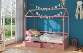 ADRK - Otroška postelja Rose z ograjico - 90x200 cm 