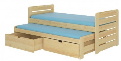 ADRK - Otroška postelja Tomi - 90x200 cm - naravni bor