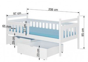 ADRK - Otroška postelja Eman - 90x200 cm - bor