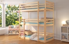 Krevet na kat Tedro - 80x180 cm - bor