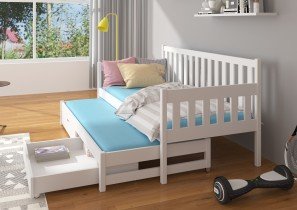 ADRK - Otroška postelja Zofia z dodatnim ležiščem - 80x180 cm 