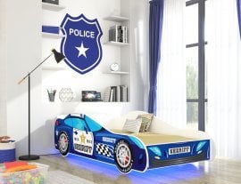 ADRK - Otroška postelja Avto 4x4 - 70x140 cm + LED