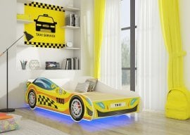 ADRK - Otroška postelja Avto 4x4 - 70x140 cm + LED