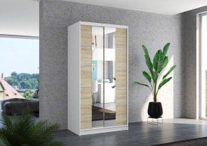 ADRK - Garderobna omara z drsnimi vrati Ksawer - 100 cm