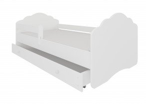 ADRK - Otroška postelja Casimo s ograjico in predalom - 80x160 cm