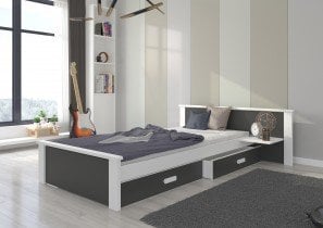 ADRK - Otroška postelja Aldex s polico - 90x200 cm