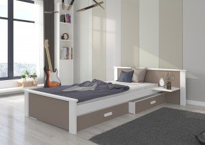 ADRK - Otroška postelja Aldex s polico - 90x200 cm