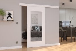 Drsna medsobna vrata Nela 76 - bela