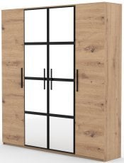 Garderobna omara z ogledalom Malen