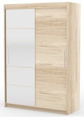 Garderobna omara z drsnimi vrati Esti - 150 cm - sonoma