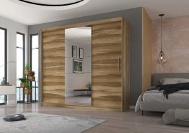 Garderobna omara z drsnimi vrati Erwin - 235 cm - murano