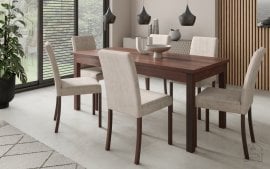 Komplet za jedilnico Rodos 81 - temni oreh