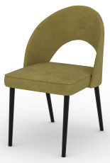 Jedilni stol Rodos 82 - zelen, črne noge