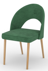 Jedilni stol Rodos 82 - zelen, craft gold noge