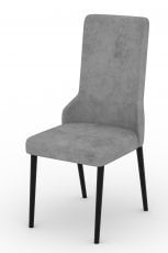 Jedilni stol Rodos 83 - siv, črne noge