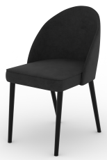 Jedilni stol Rodos 84 - črn