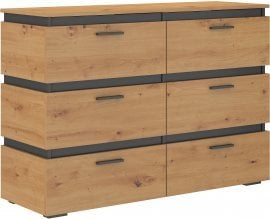 Komoda Faren - hrast sonoma/matera