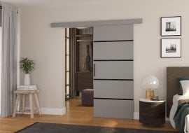 Drsna medsobna vrata Muschu 96 - siva