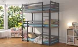 Pograd Tedro z dodatnim ležiščem - 90x200 cm - grafit - odprta embalaža